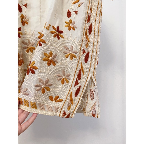 Johnny Was ‘Aubrey’ Boho Embroidered Short Sleeve Blouse - Picture 8 of 13